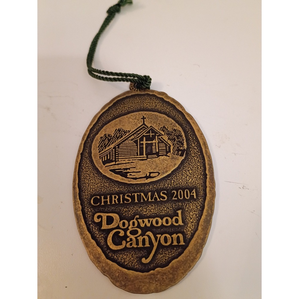 Dogwood Canyon Christmas 2004 Brass Hope Wilderness Chapel Ornament Missouri